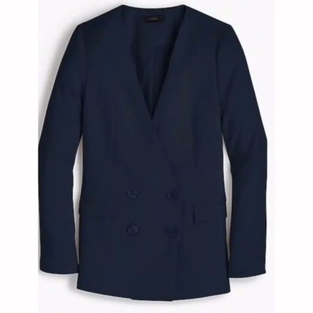 J Crew French Girl Blazer in 365 Crepe Navy Size‎ 2