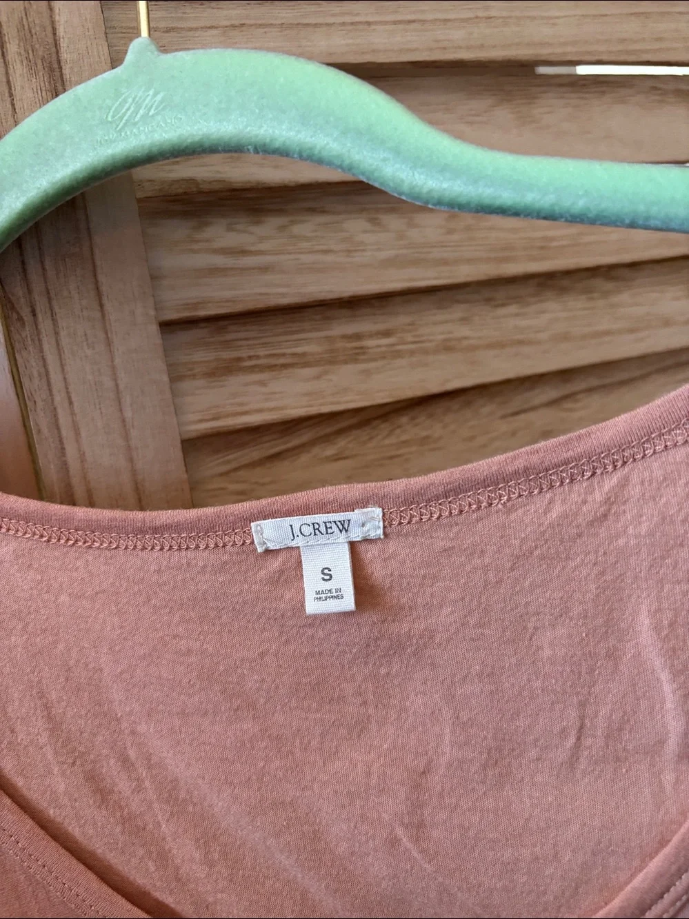 J. Crew Short Sleeve Scoop Neck Tee in Dusty Peach