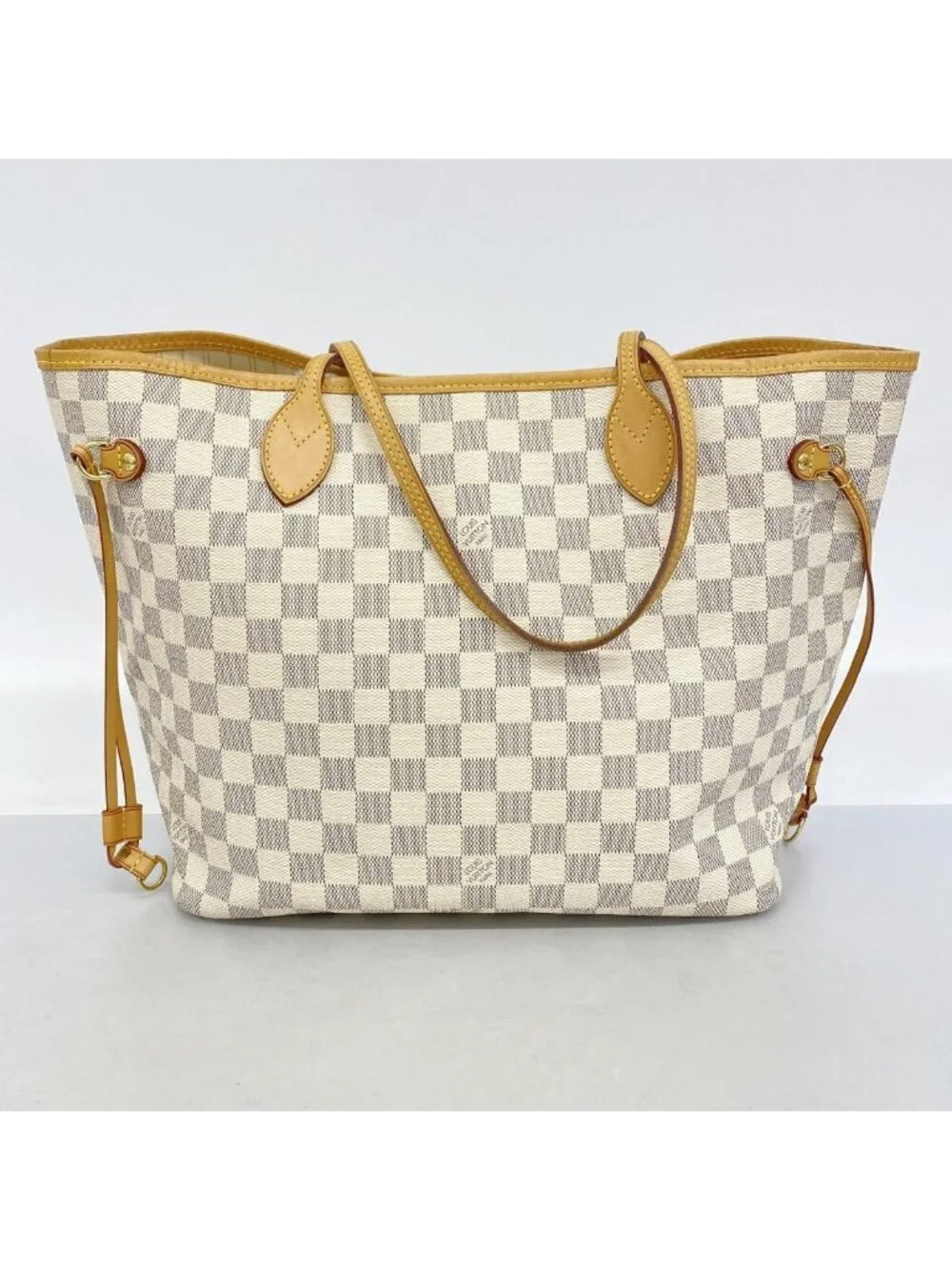 Louis Vuitton Tote Damier Azur Neverfull MM White