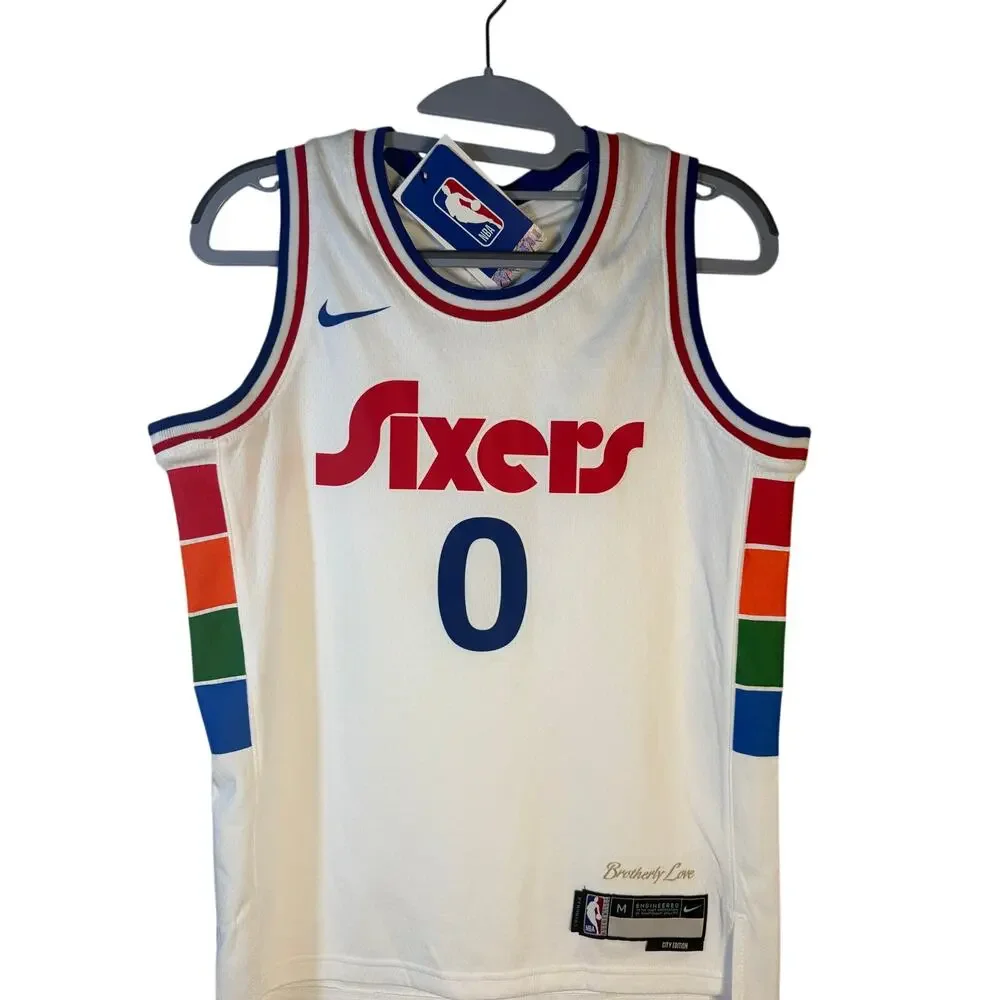 Nike NBA Philadelphia 76ers Tyrese Maxey #0 City Edition Swingman Jersey – youth