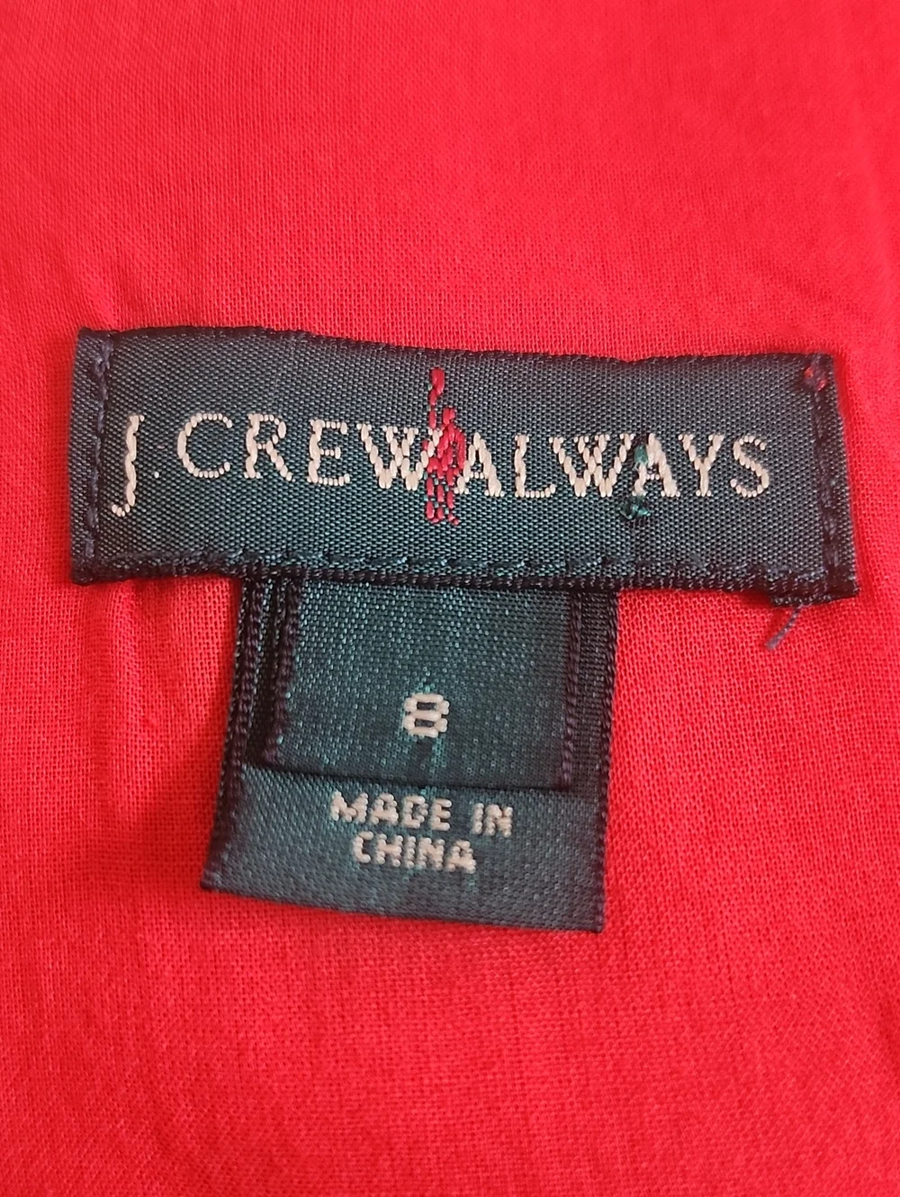 J. Crew hem orange