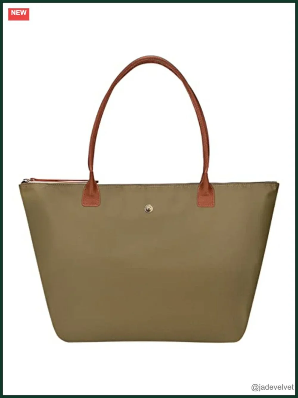 Nylon Shoulder Tote Bag, Foldable Weekend Hobo Handbag, Travel Purse