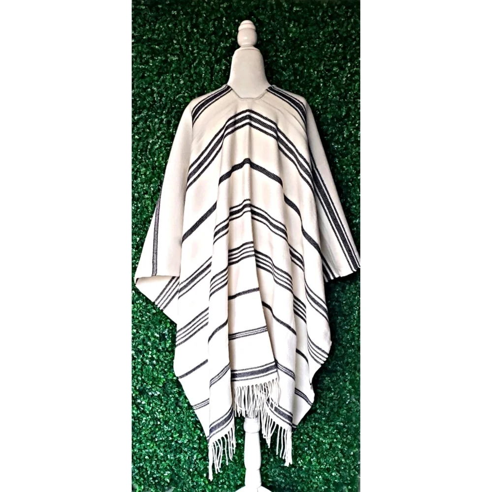 J. Crew Reversible blanket poncho