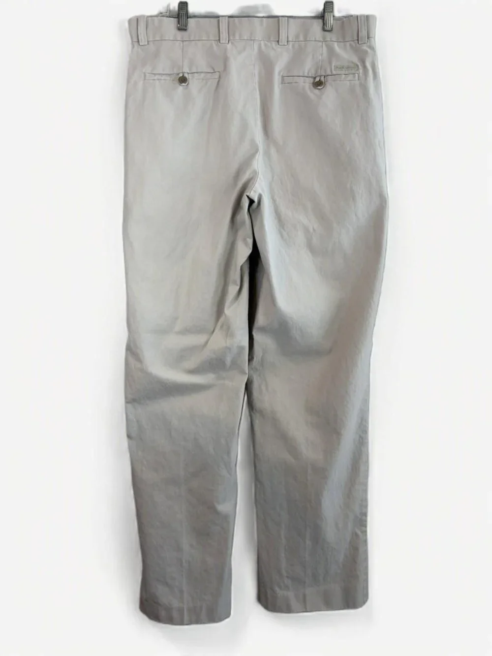 Perry Ellis Men's 34x32 Beige Khaki Chino Pants 100% Cotton Classic Flat Front