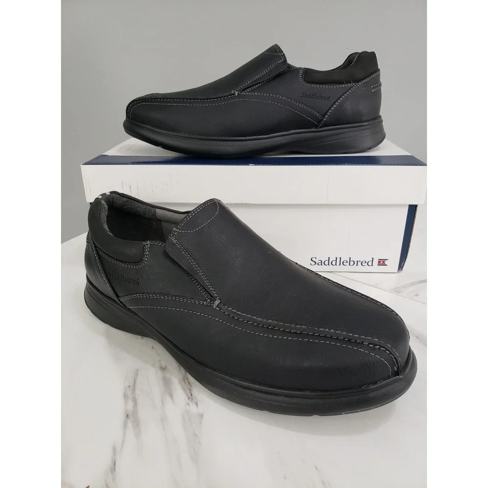 Saddlebred Tallon Black Loafers 11.5 Slip-On Dress‎ Shoes Comfort Casual Office