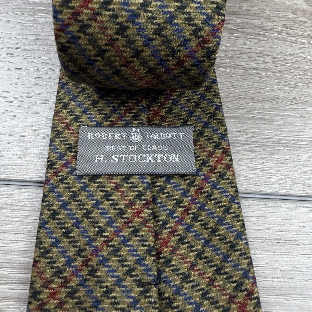 Robert Talbott Men's Best Of Class H.Stockton Wool Cashmere Necktie Multicolor