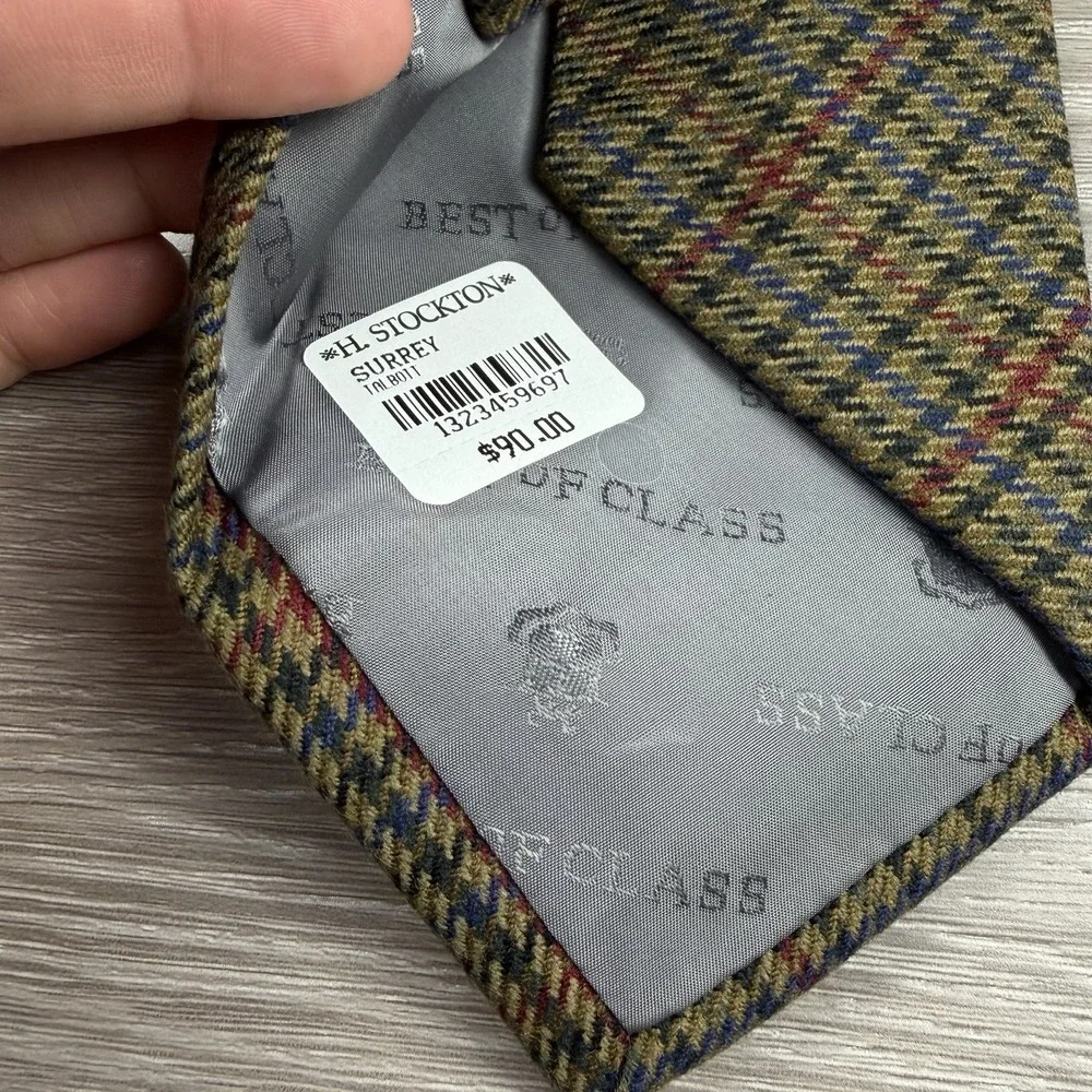 Robert Talbott Men's Best Of Class H.Stockton Wool Cashmere Necktie Multicolor