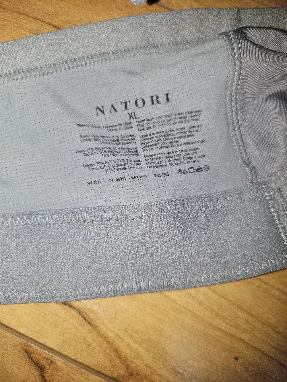 Natori Light Gray Kids Seamless Crop Bralette
