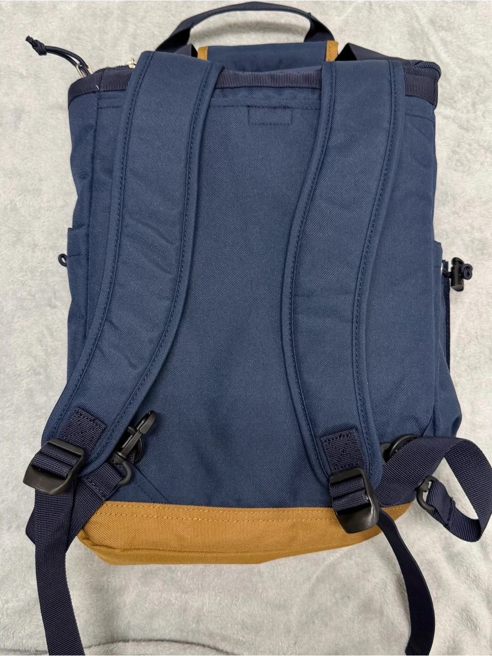 Eddie Bauer Navy Blue 20L Bygone Insulated Backpack Cooler Top Zip Hiking Picnic