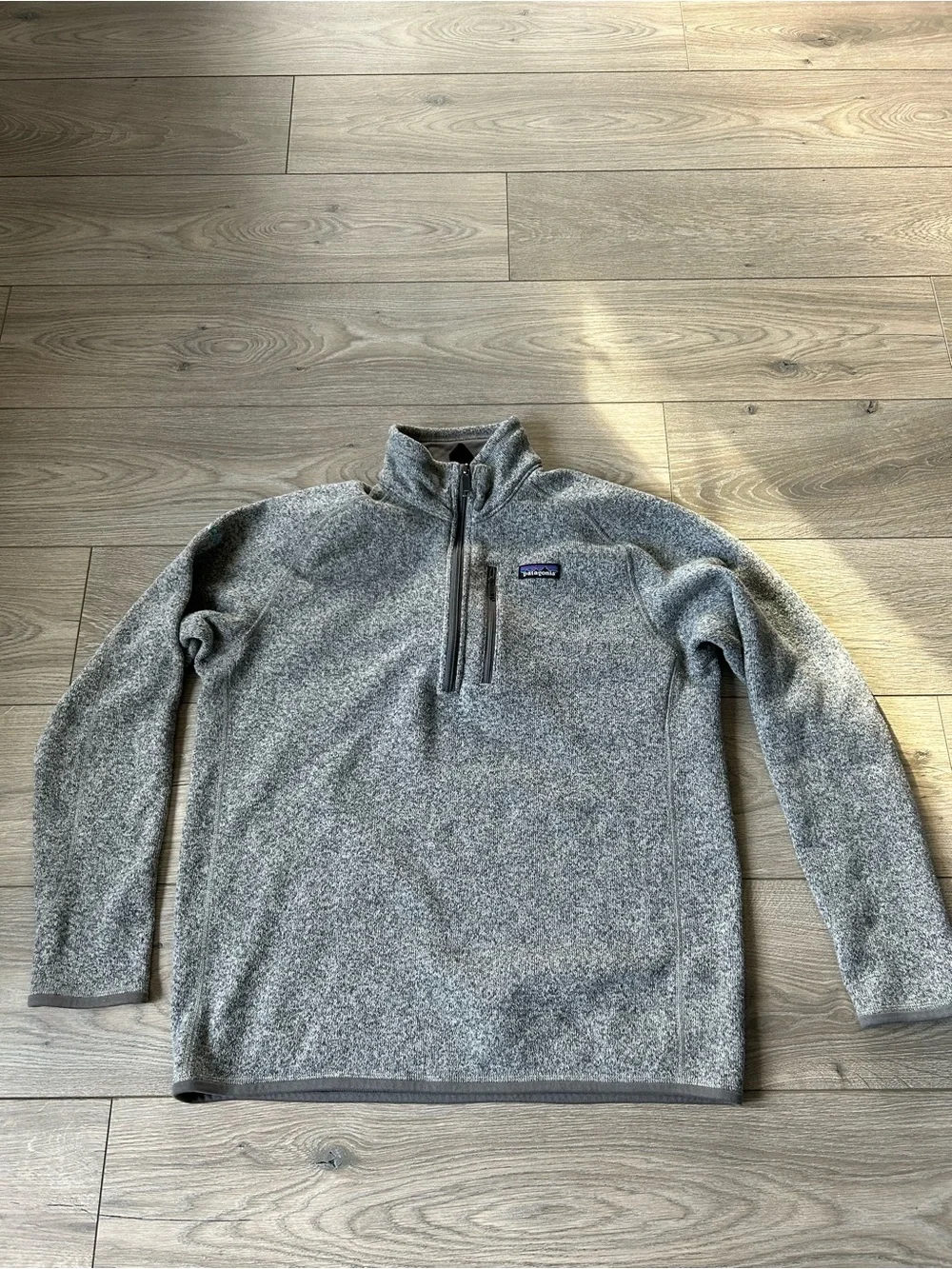 Patagonia Better Sweater 1/4 Zip Fleece Pullover Grey Heather Mens Size Large