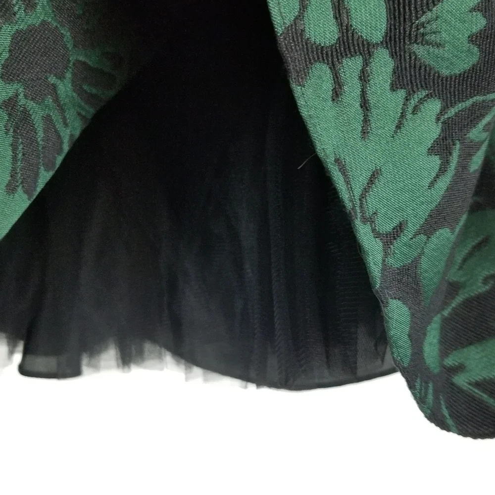 David Charles Girls 2 YRS Green Brocade Dress Jacquard Special Occasion Holiday