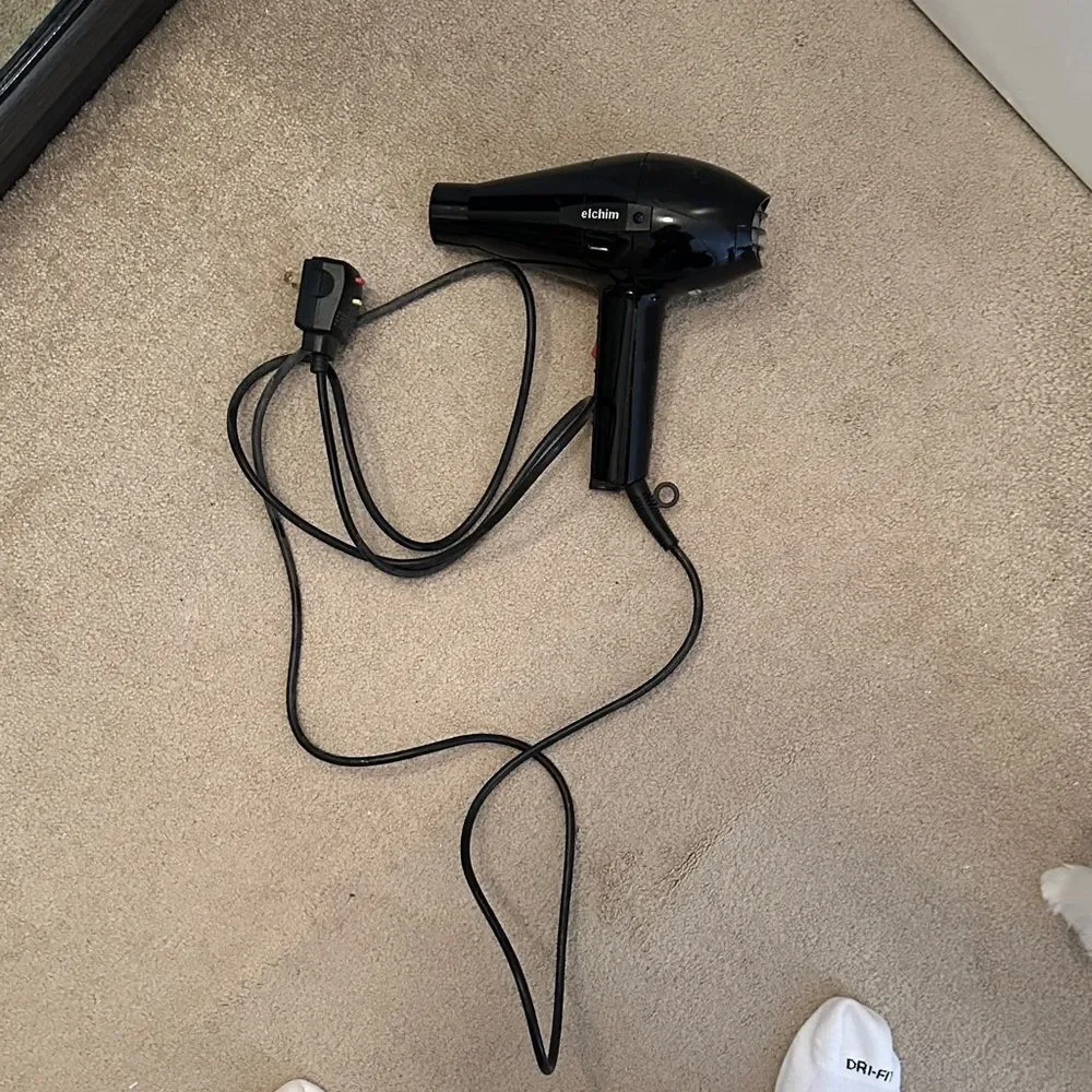Elchim blow dryer black