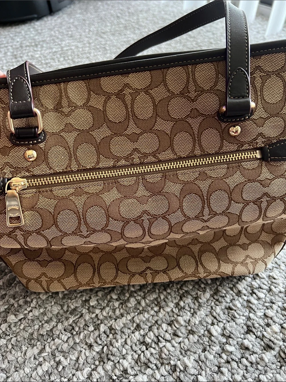 Coach tote signature