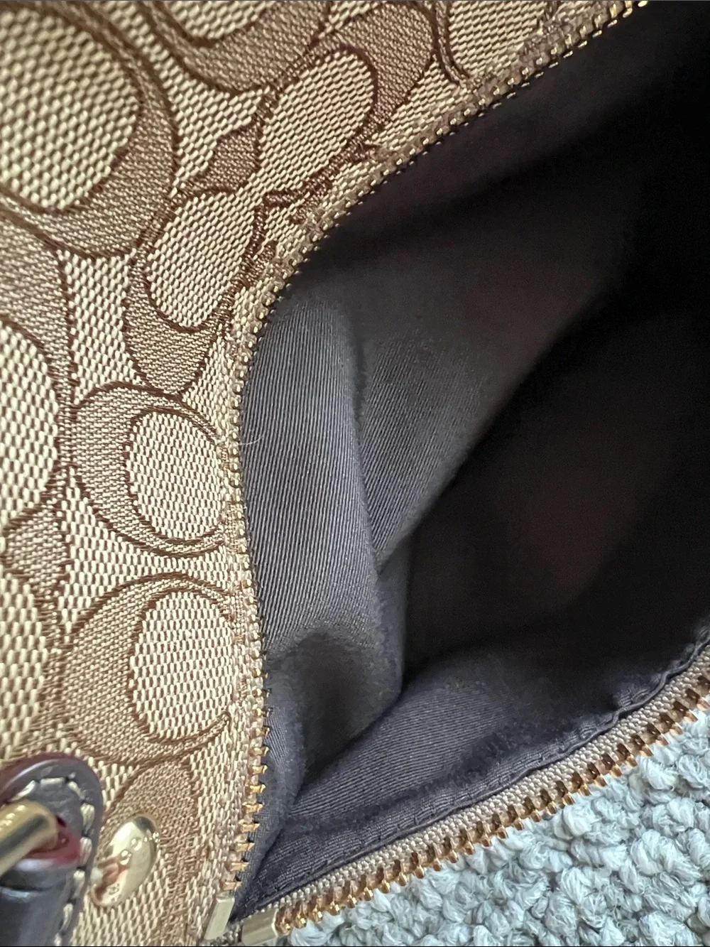 Coach tote signature