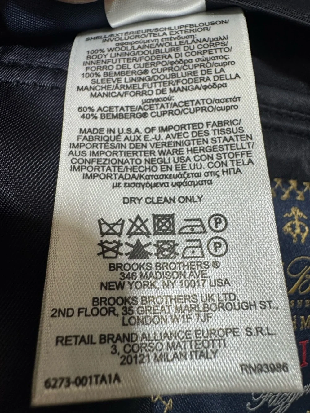 Brooks Brothers wool luxury