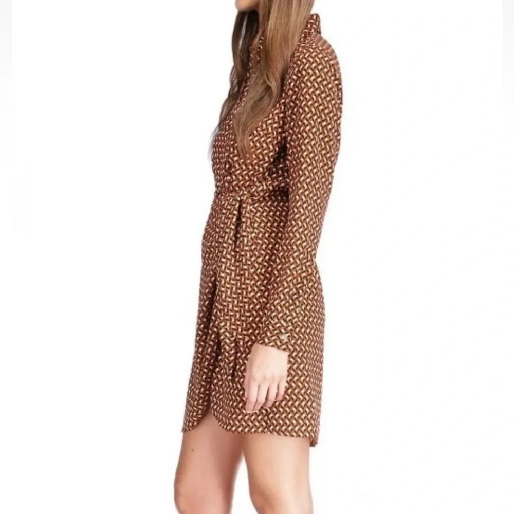 Michael Kors Button Down Tie Dress
