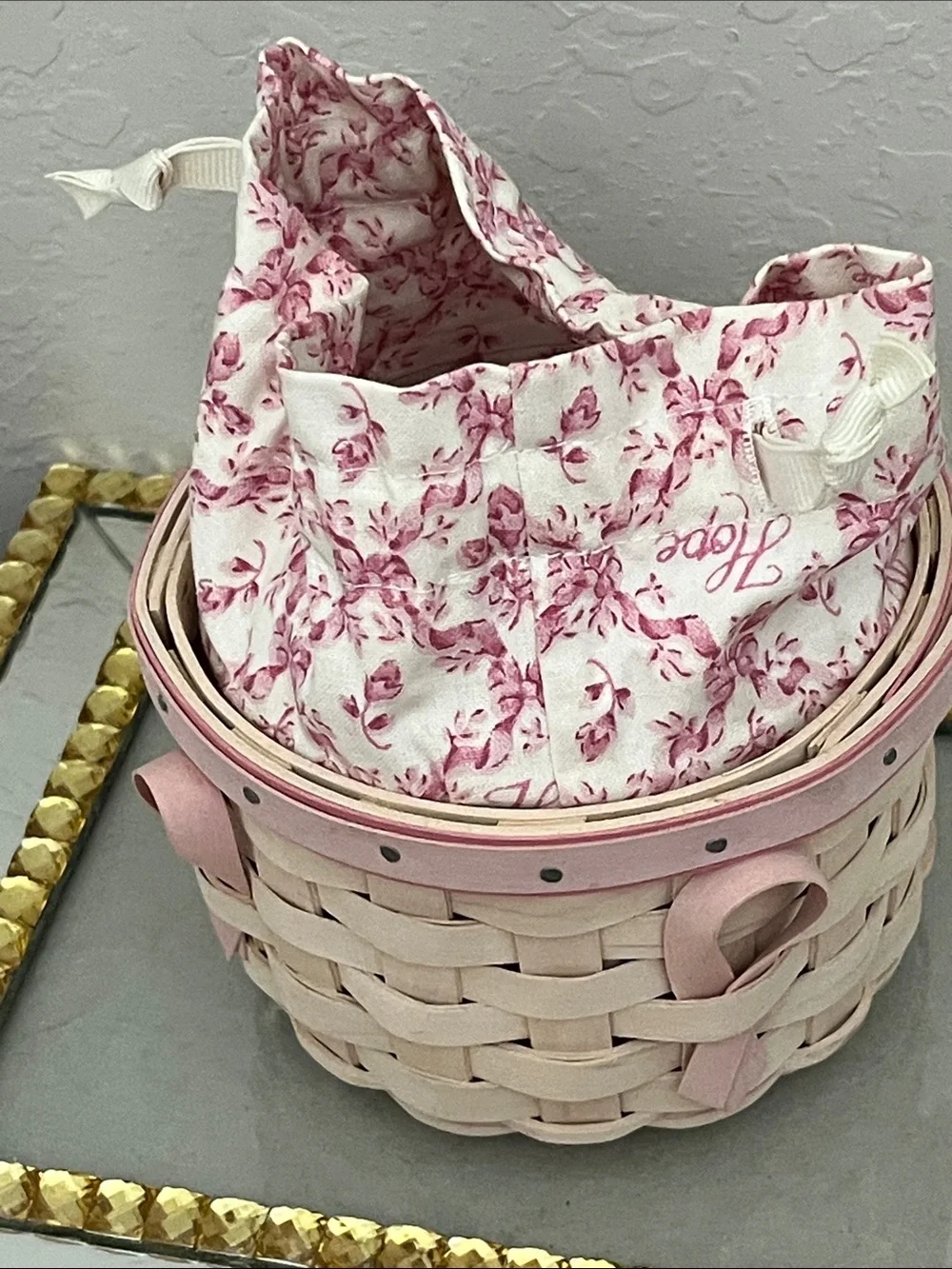 Longaberger fitted trim