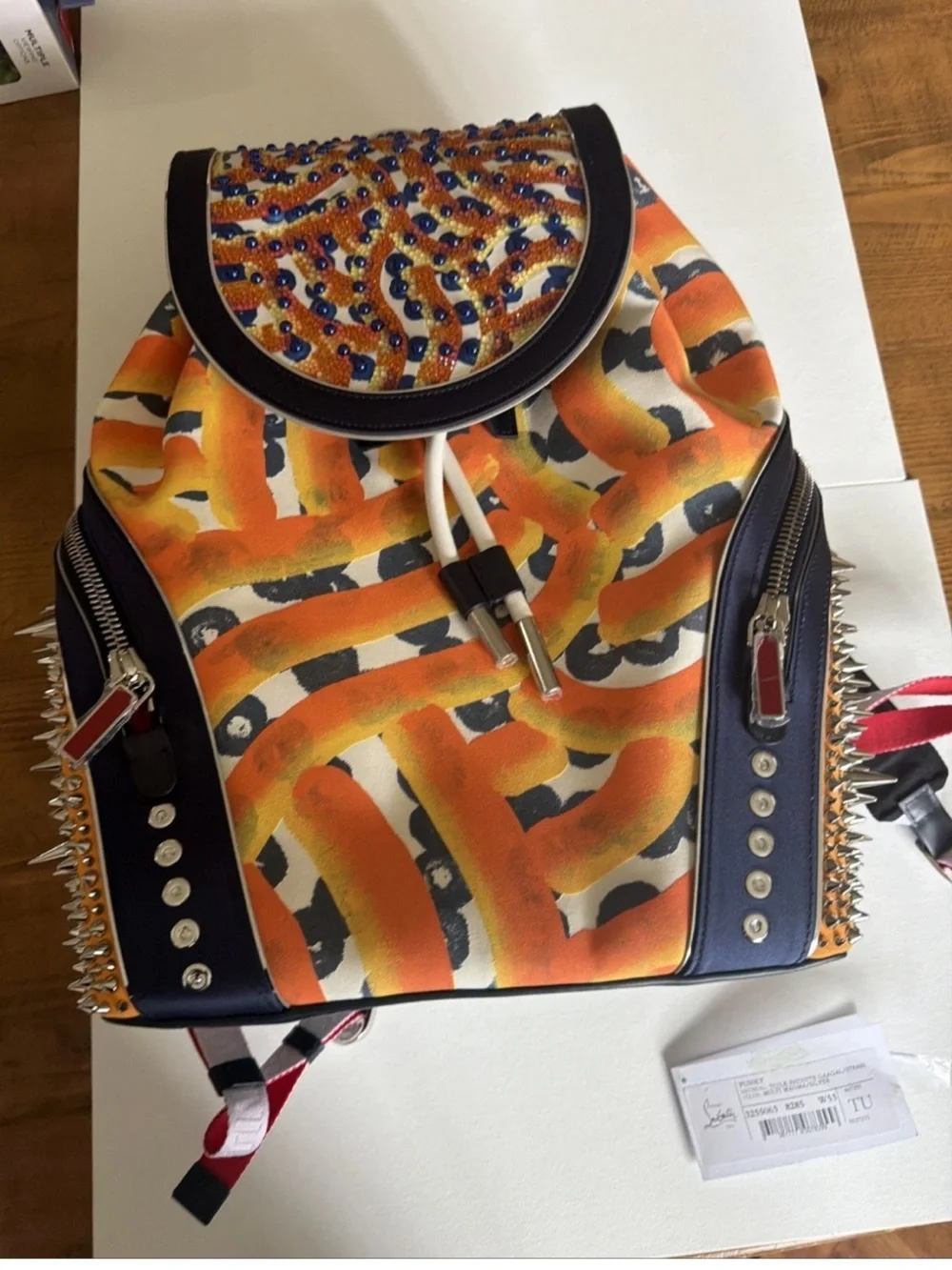 Unisex Christian Louboutin x Otis Hope Carey   Limited edition funky backpack