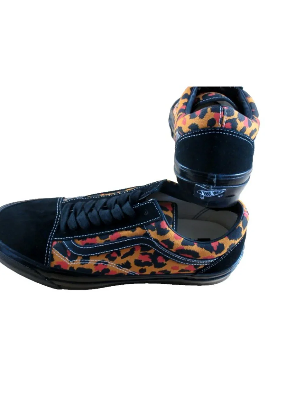 Vans Men's Lx Old Skool Leopard Double Black Striped Skate shoes Size 11.5 NEW