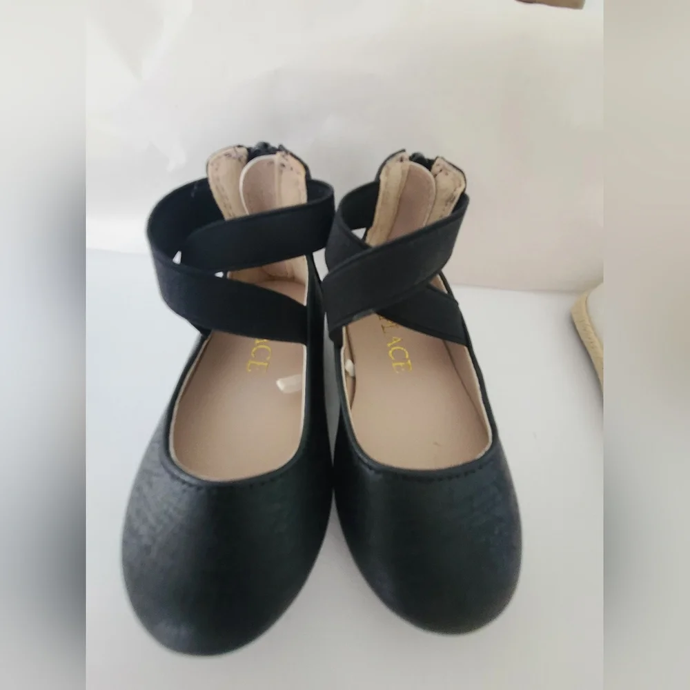 Baby Girl Shoes Bundle Lot  The Children's Place Black Brown White Size 4