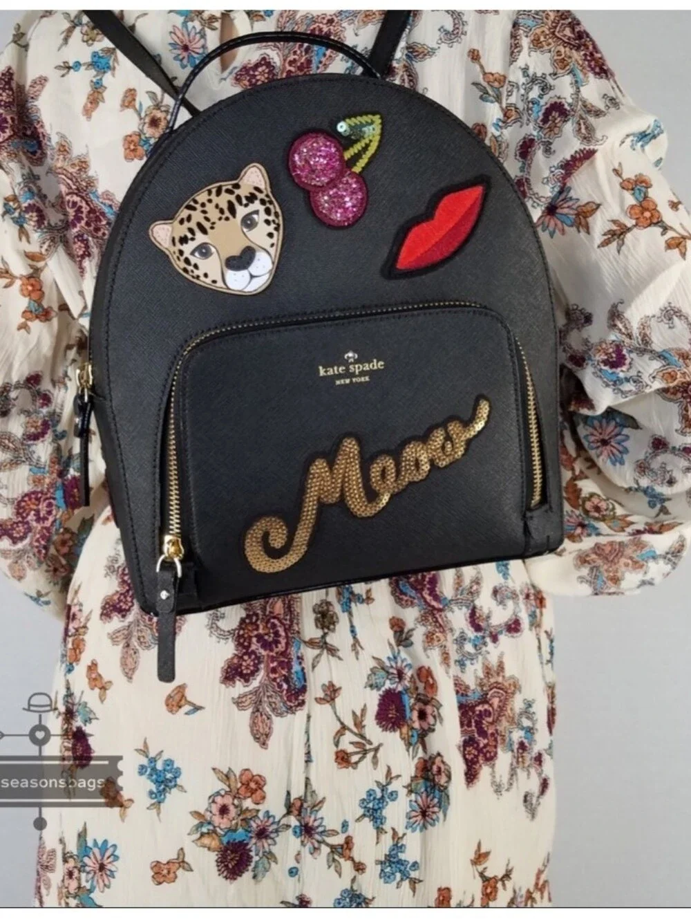 Kate Spade Run Wild Leopard Backpack