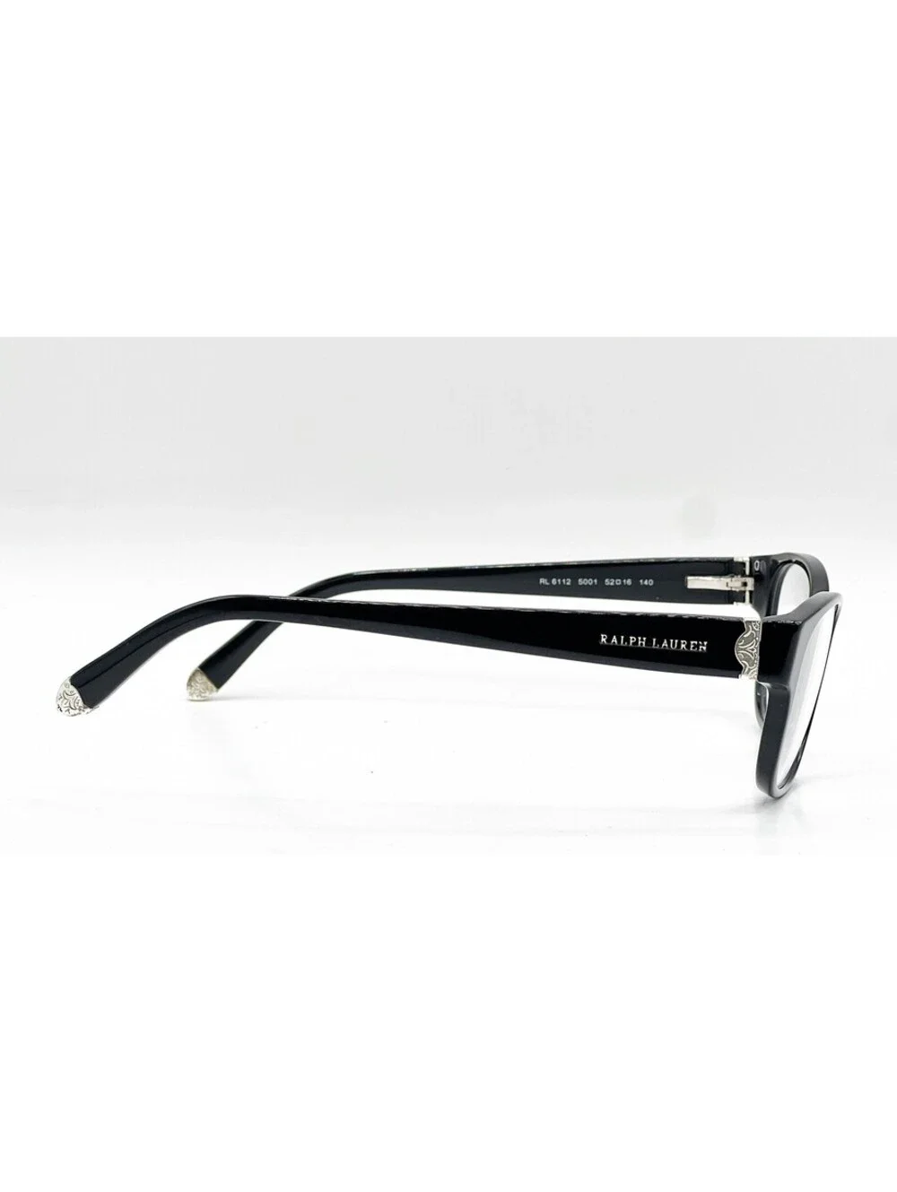 Ralph Lauren RL 6112 5001 Black Square Authentic Eyeglass Frames 52-16-140