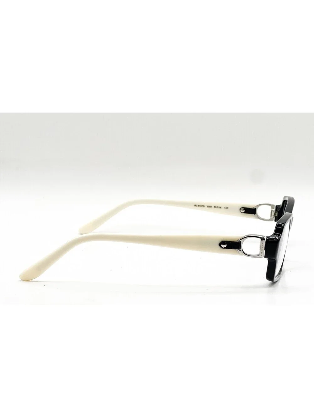 Ralph Lauren RA 6107Q 5001 Black Full Rim Authentic Eyeglass Frames 55-16-140