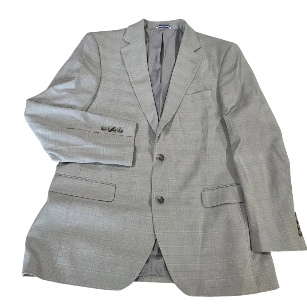 Saddlebred Suit Jacket Mens‎ Gray Size 42R Notch Lapel Classic Formal Wear