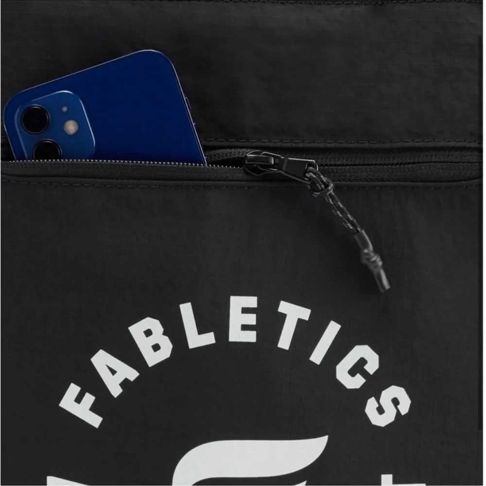 Fabletics The Commuter BackPack black, zippered pockets, adjust. straps, NWT