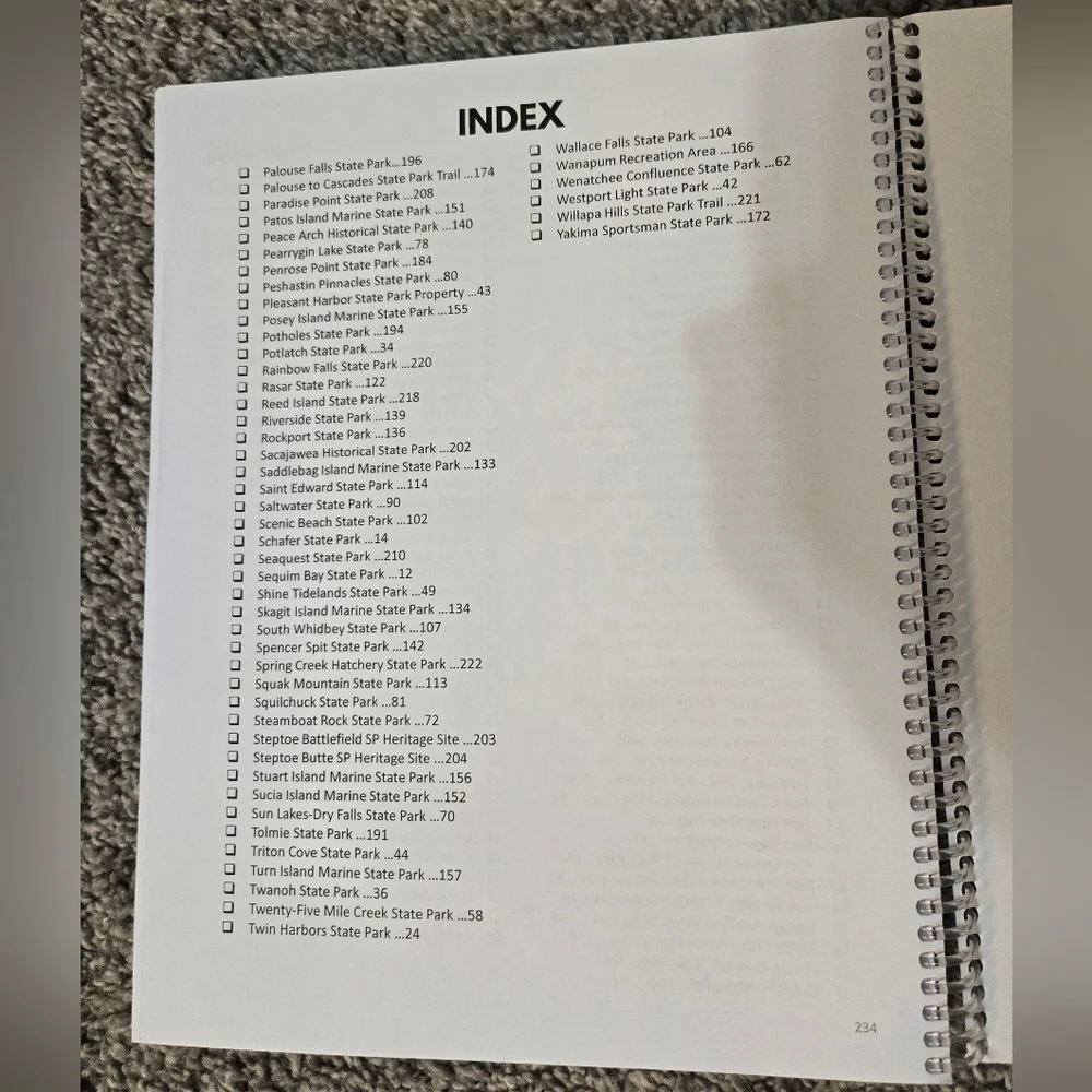 My Bucket Journal washington state