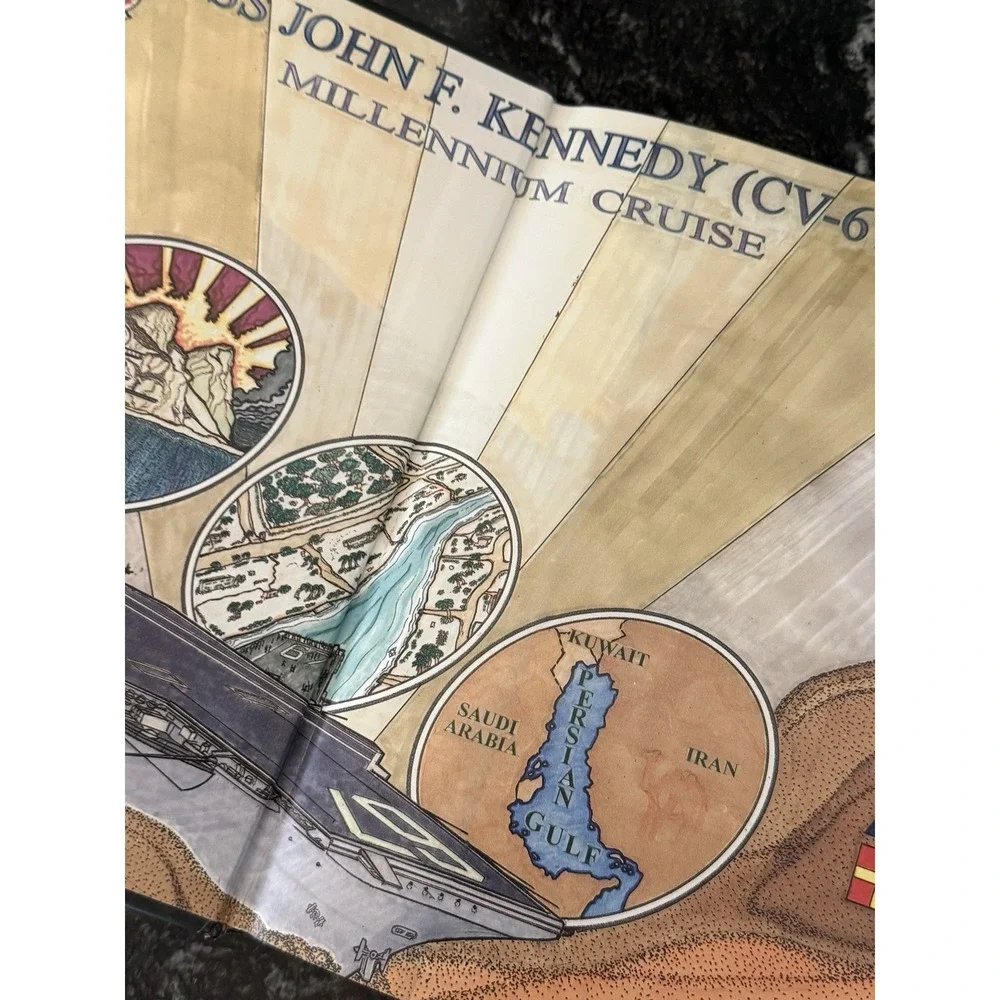 USS John F Kennedy CV-67 Millennium Cruise Book 1999-2000 Navy Deployment Navy