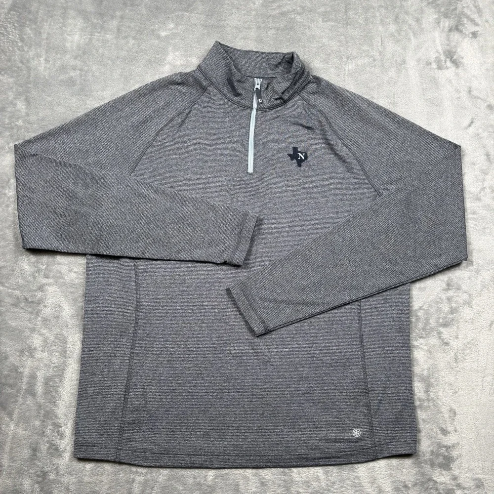 FootJoy ThermoSeries 1/4 Zip Pullover Men Medium Blue Golf Performance Mid Layer