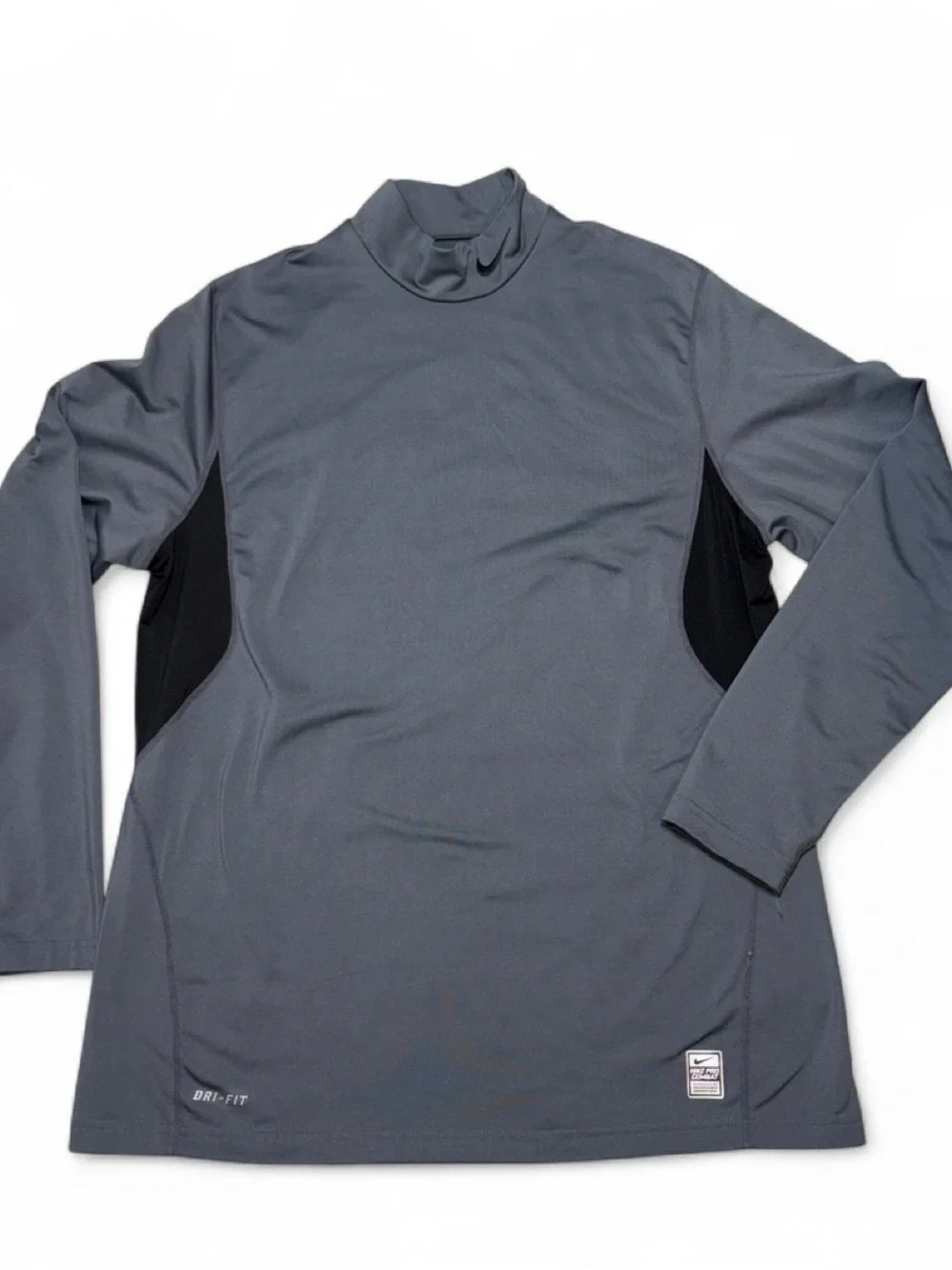 Nike Pro Combat Black Gray Dri-FIT Compression Top