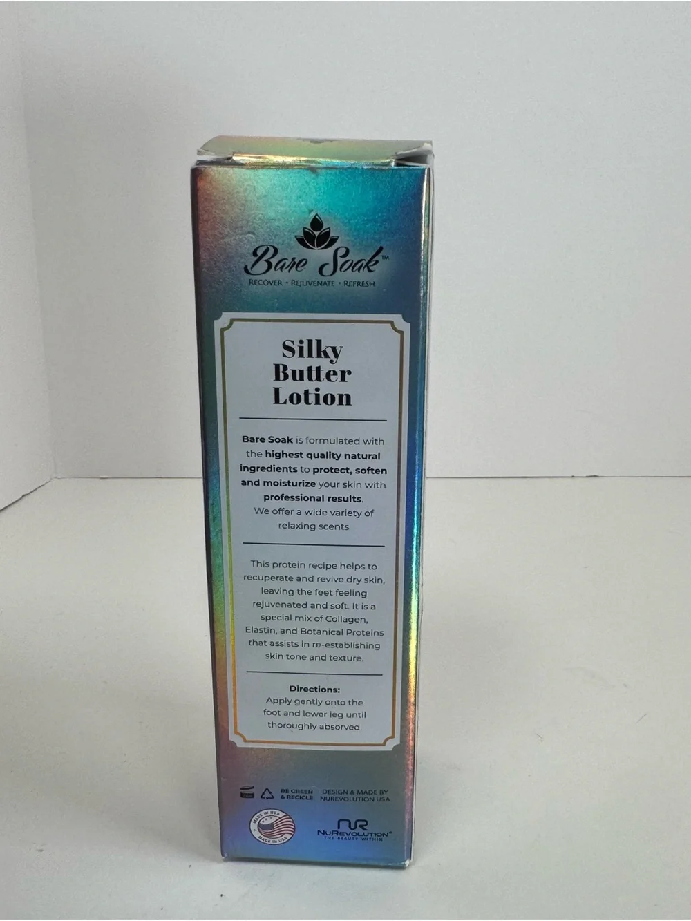 Bare Soak Green Tea Premium Collection Silky Butter Lotion 3.4 fl oz 100 ml New