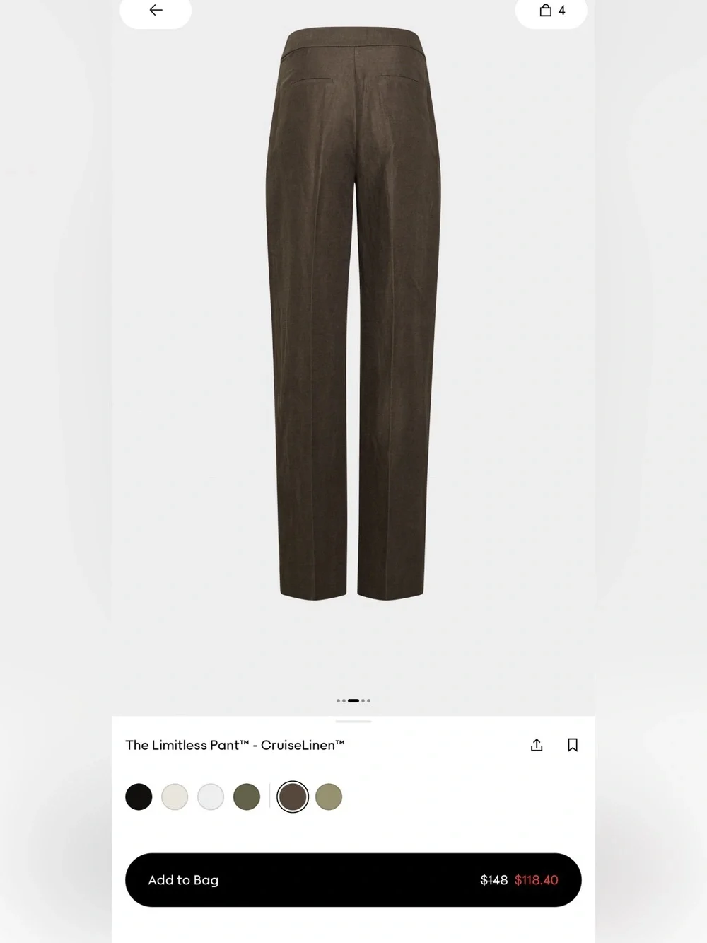 Aritzia Brown Linen Set: Vest and Limitless Dark Brown Trousers