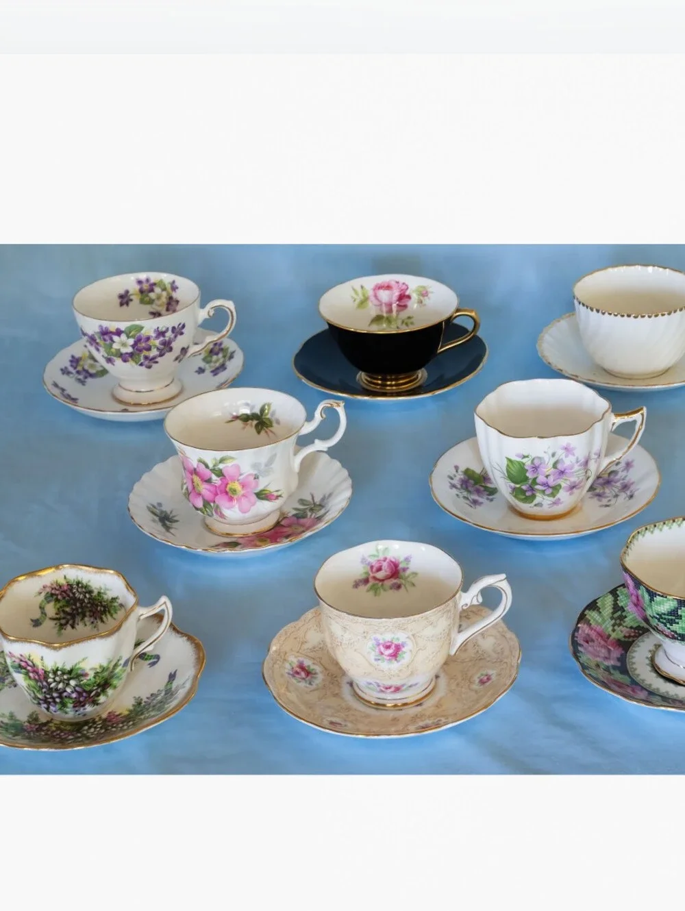 Beautiful, Vintage Assorted Cup And Saucers Made In England!