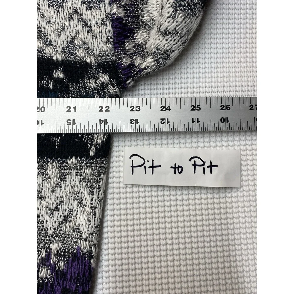 Vintage 90s Stefano Mens Grandpa Geometric Knit Crewneck Sweater LG Multicolor