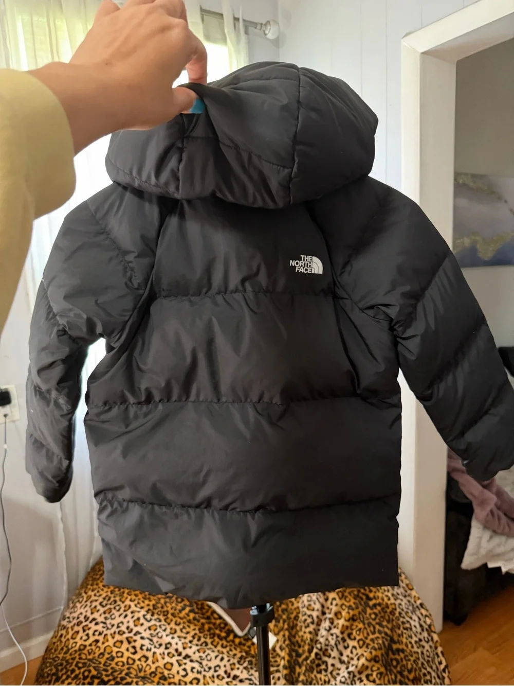 The North Face Kids 600-Fill Down Fleece-Lined Parka Jacket With Hood Size 6