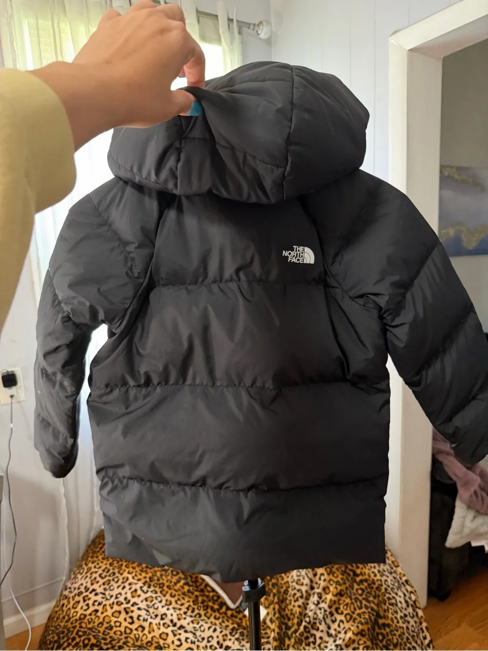 The North Face Kids 600-Fill Down Fleece-Lined Parka Jacket With Hood Size 6