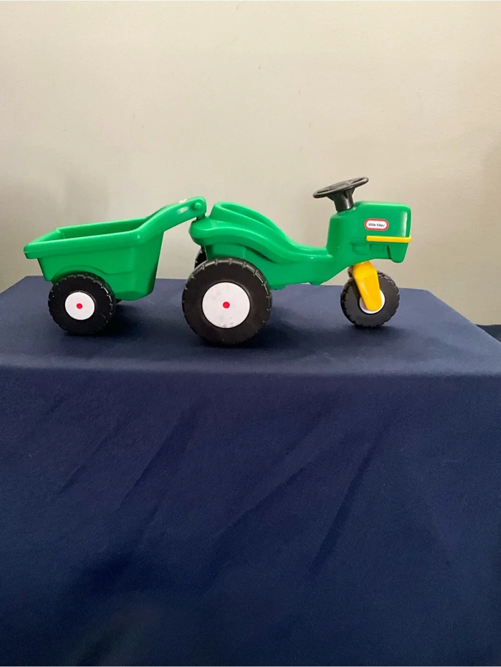 Vintage 1990s Little Tikes Place Miniatures 5598 Garden Tractor Cart Dollhouse