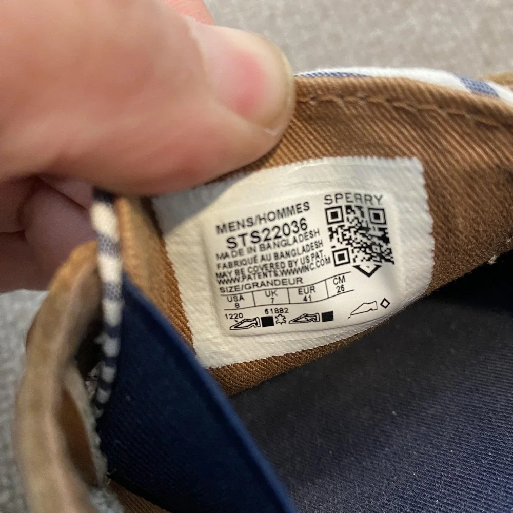 Sperry printed brand marks