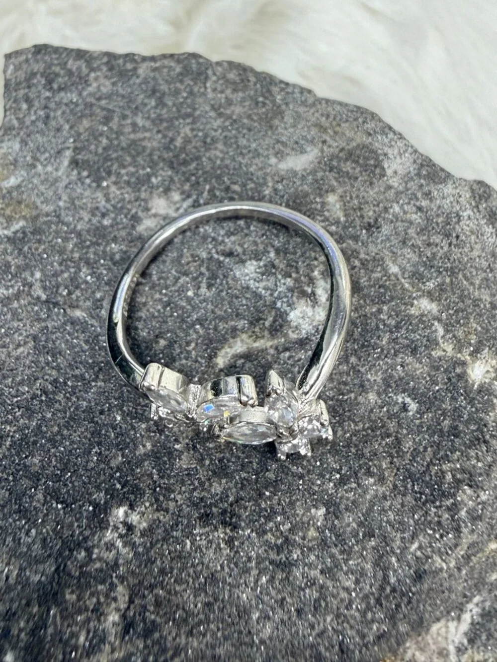 Double Butterfly CZ Ring Size 8.5 IBB CN 925