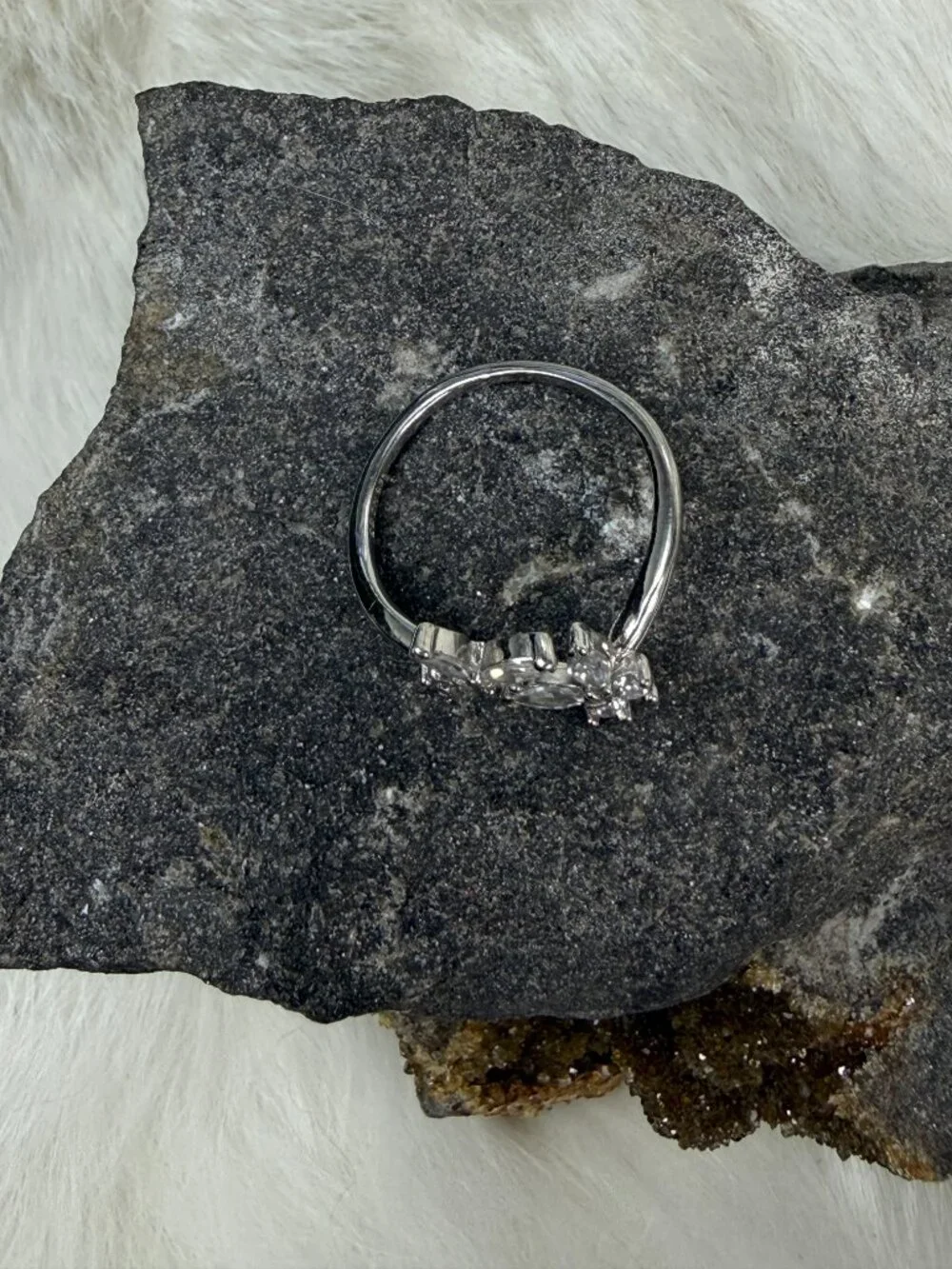 Double Butterfly CZ Ring Size 8.5 IBB CN 925