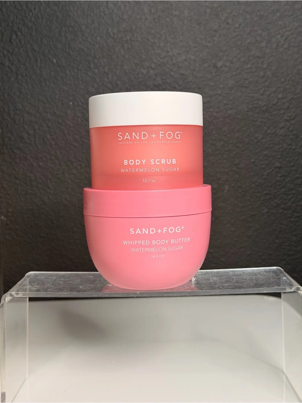 SAND+FOG Watermelon Sugar Pink Body Scrub & Whipped Body Butter