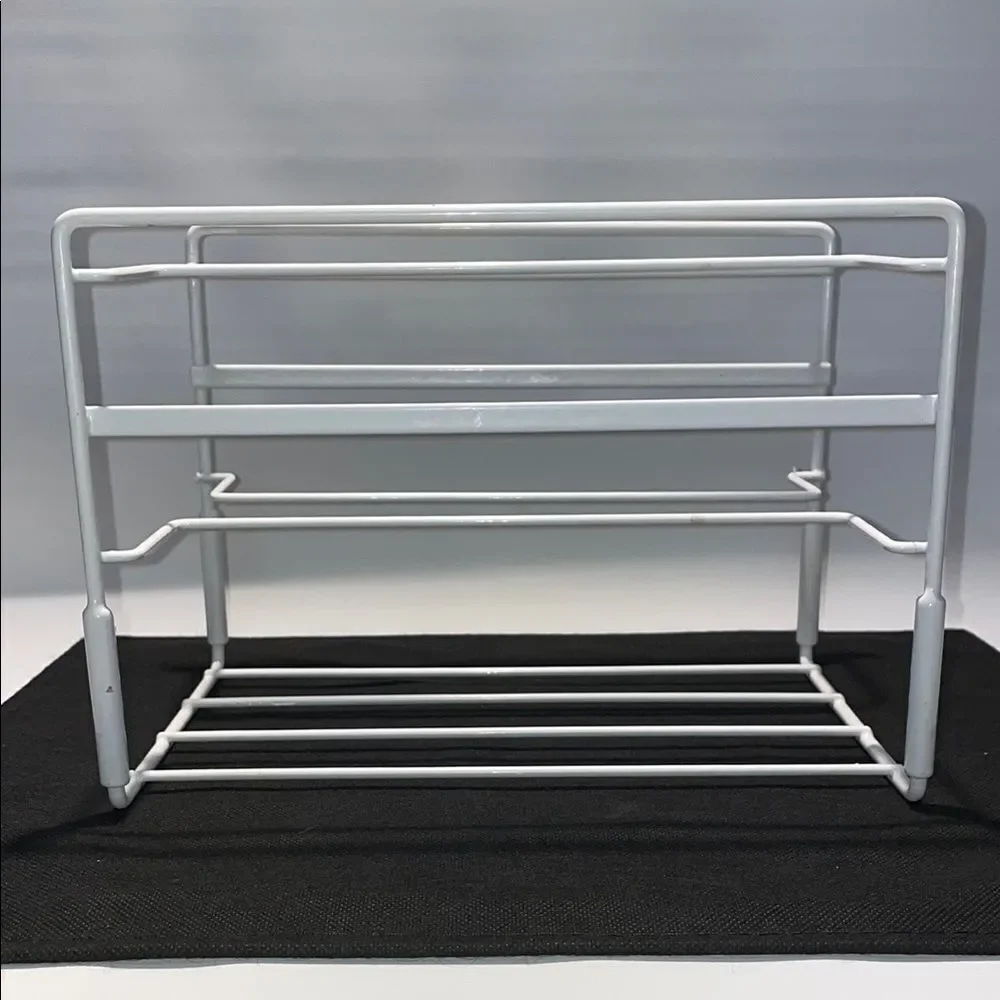 White Metal Storage Rack