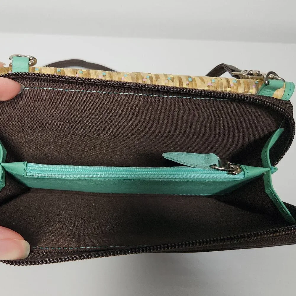 Velez Leather Crossbody Wallet