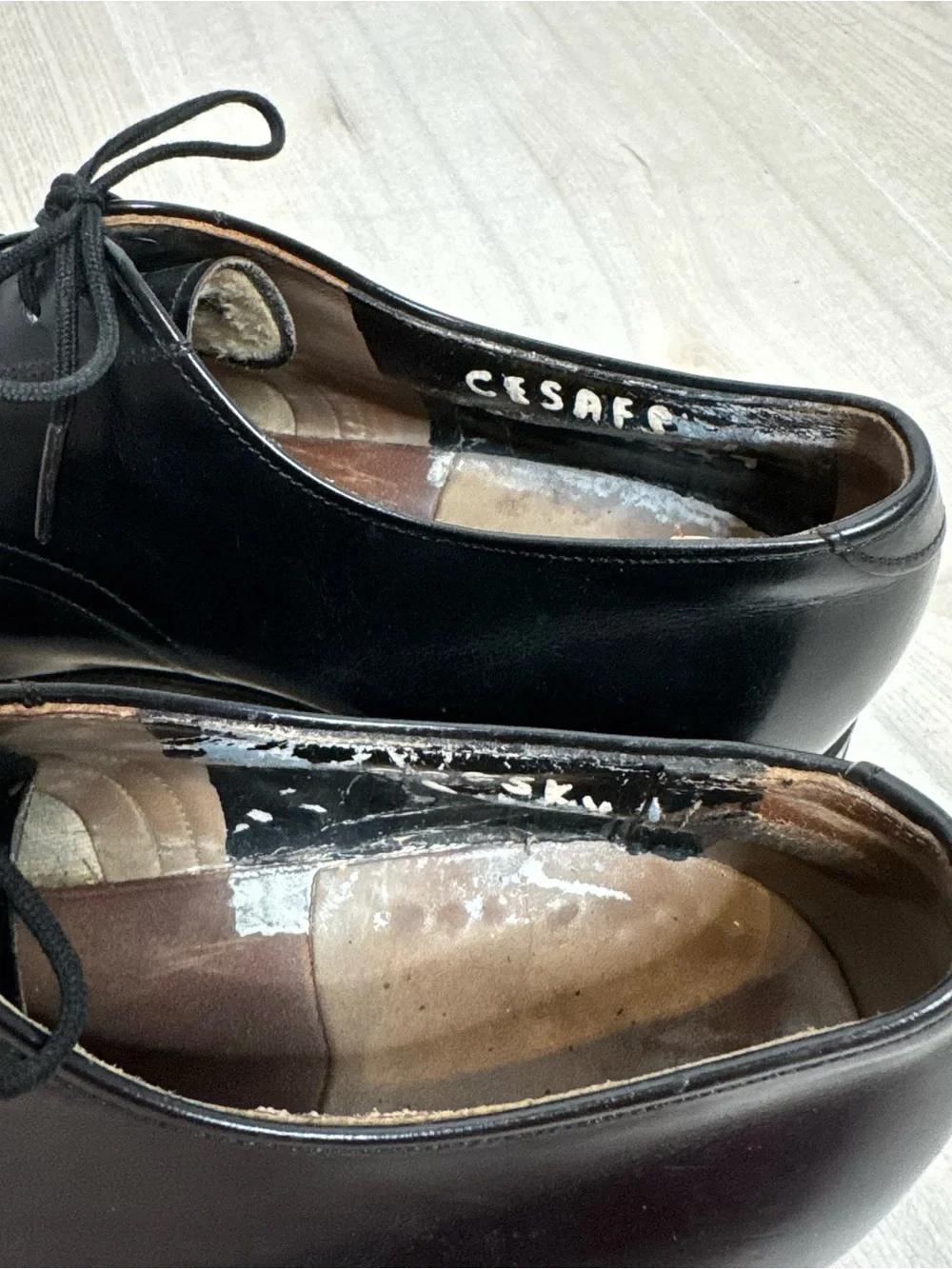 Vintage Classic Black Leather Men’s Dress Shoes - Lace-Up Oxford size 11