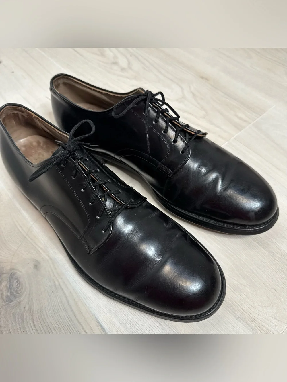 Vintage Classic Black Leather Men’s Dress Shoes - Lace-Up Oxford size 11