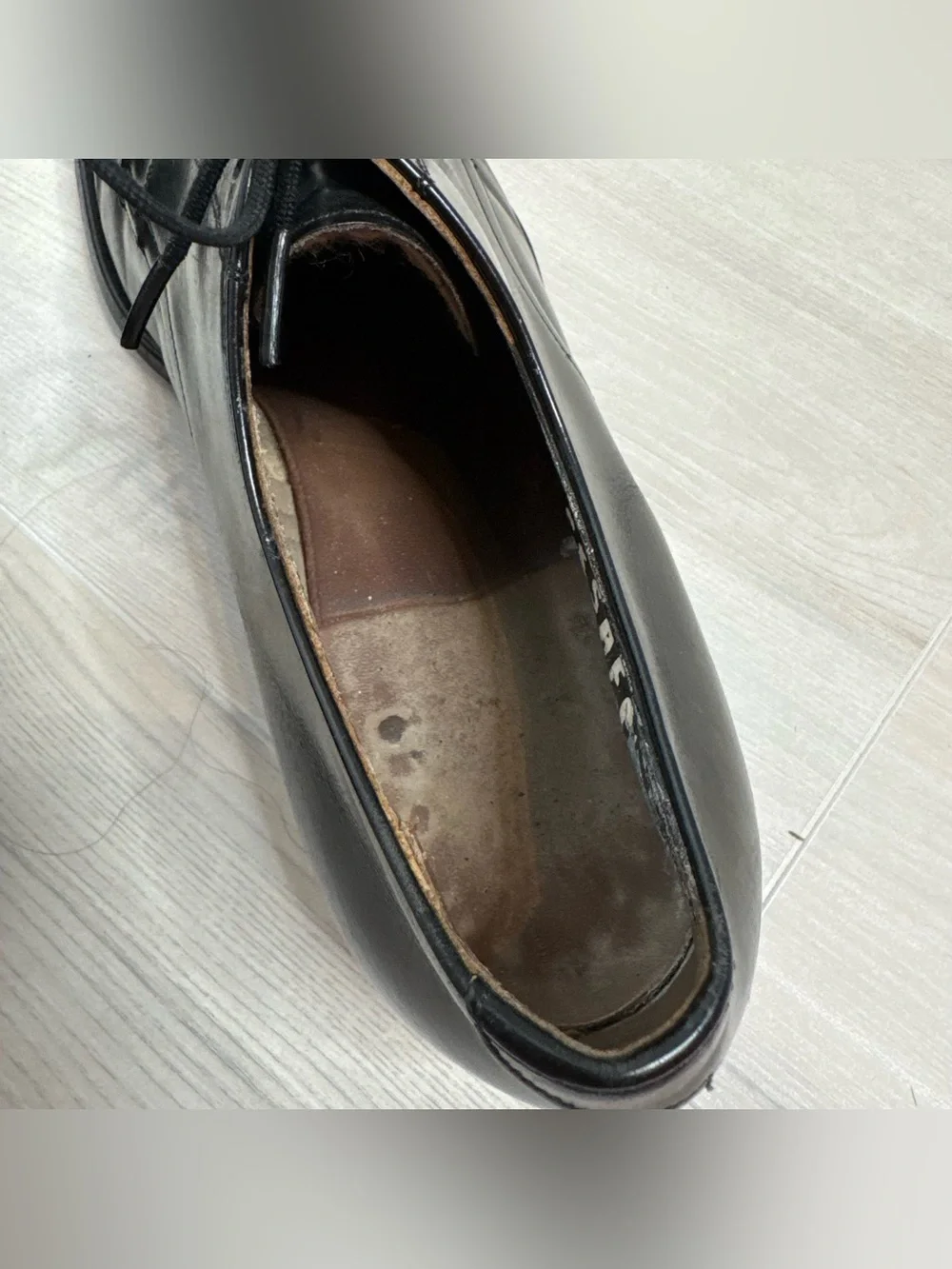 Vintage Classic Black Leather Men’s Dress Shoes - Lace-Up Oxford size 11