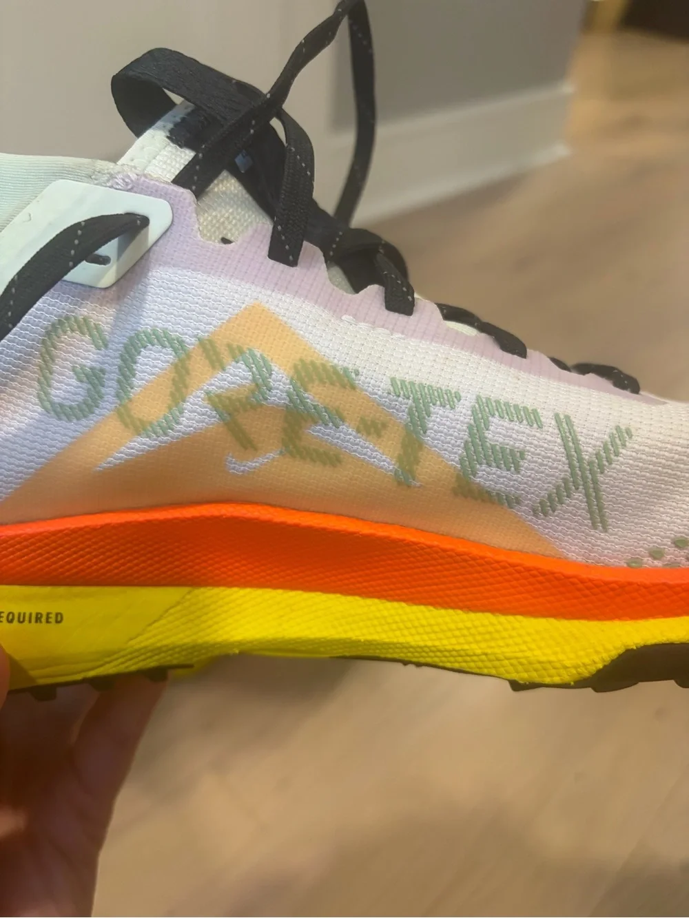 Nike Trail Running Shoes - Mint, Neon Yellow & Orange Accents